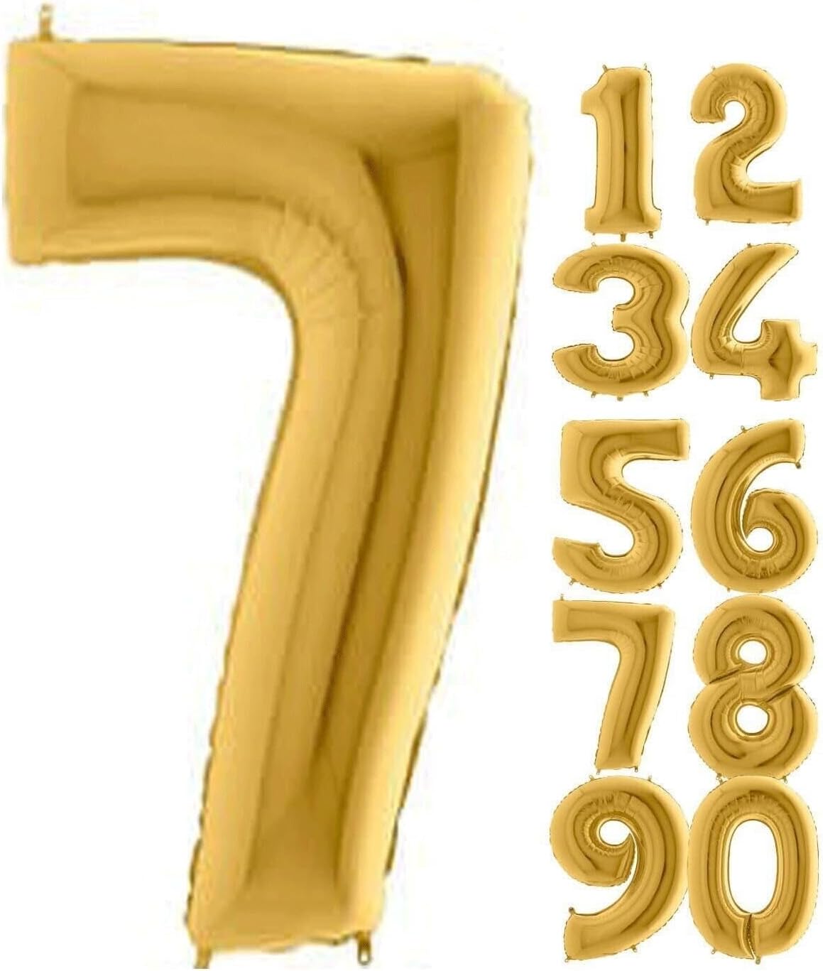 5DM 7 Rakam Balon Folyo Altın Sarısı 16 Inç