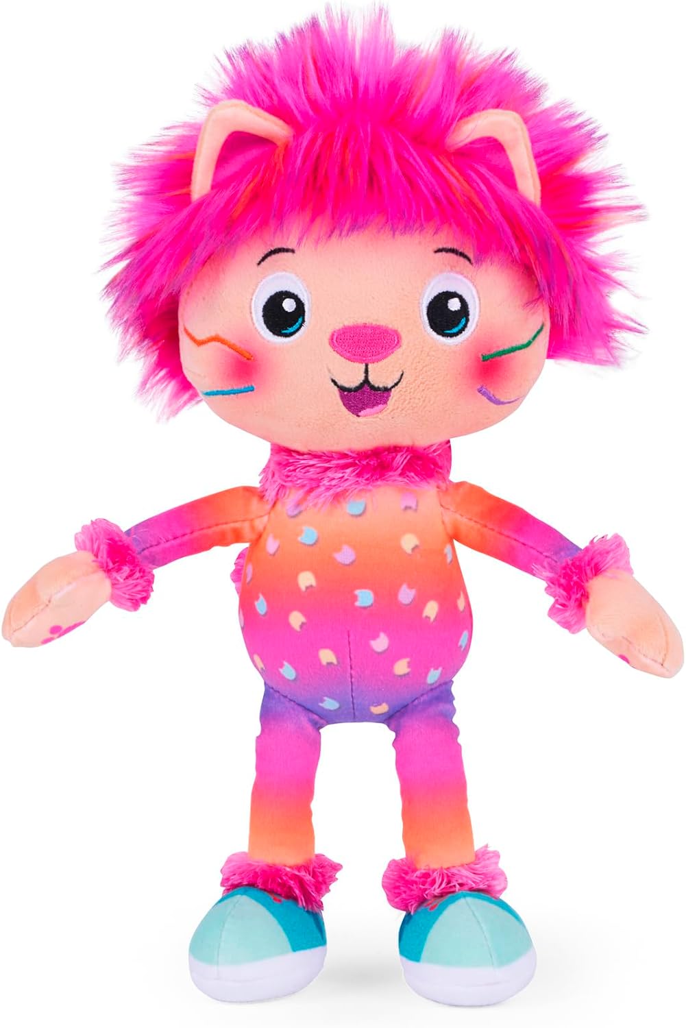 6305875337NPB, Gabby's Doll Marty the Party kedi Peluş Figürü, Özel ve Detaylı Tasarım, Dayanıklı Kumaş, 25 Cm