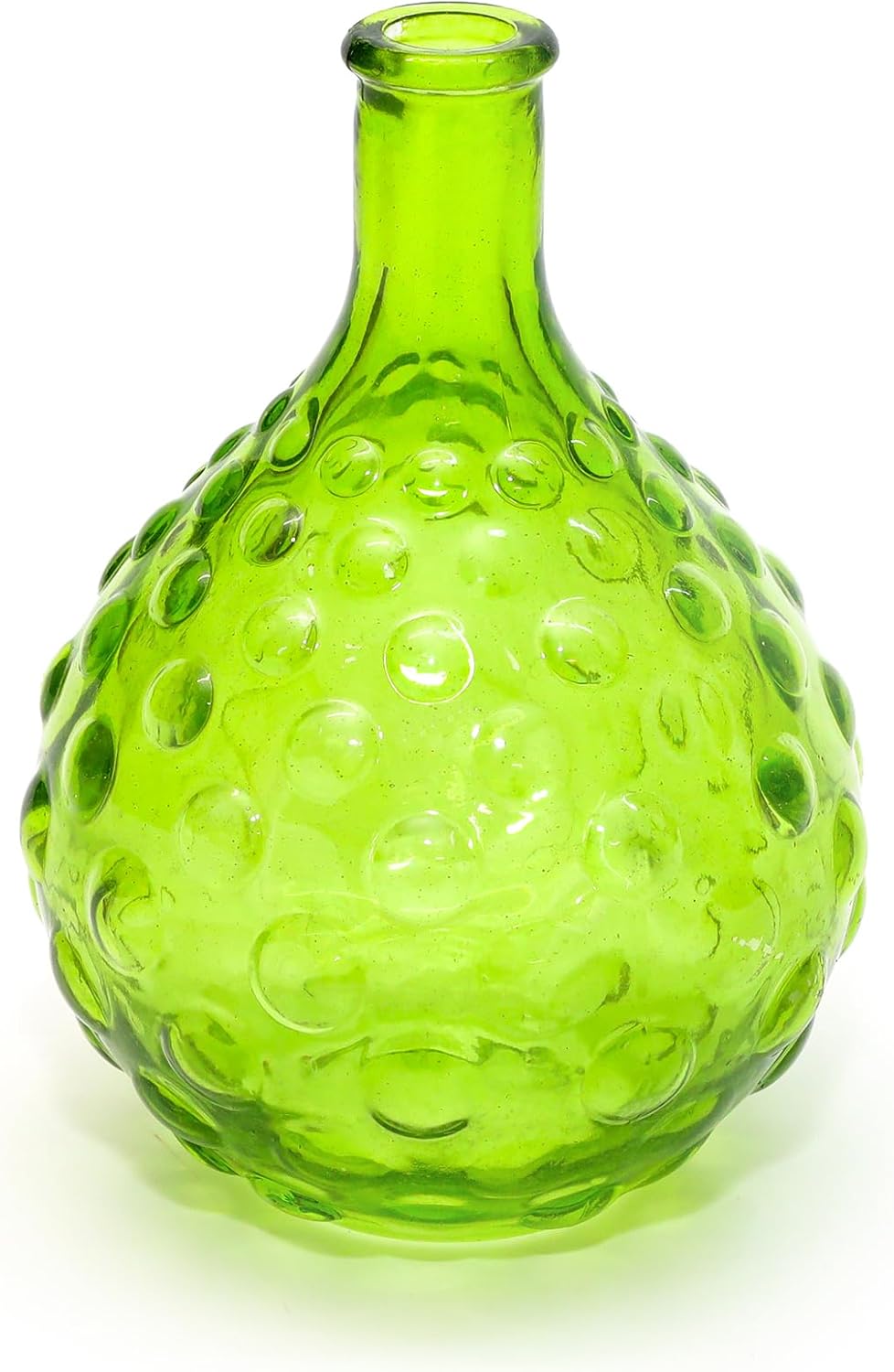 Yeşil Bubble Cam Vazo (15 cm)