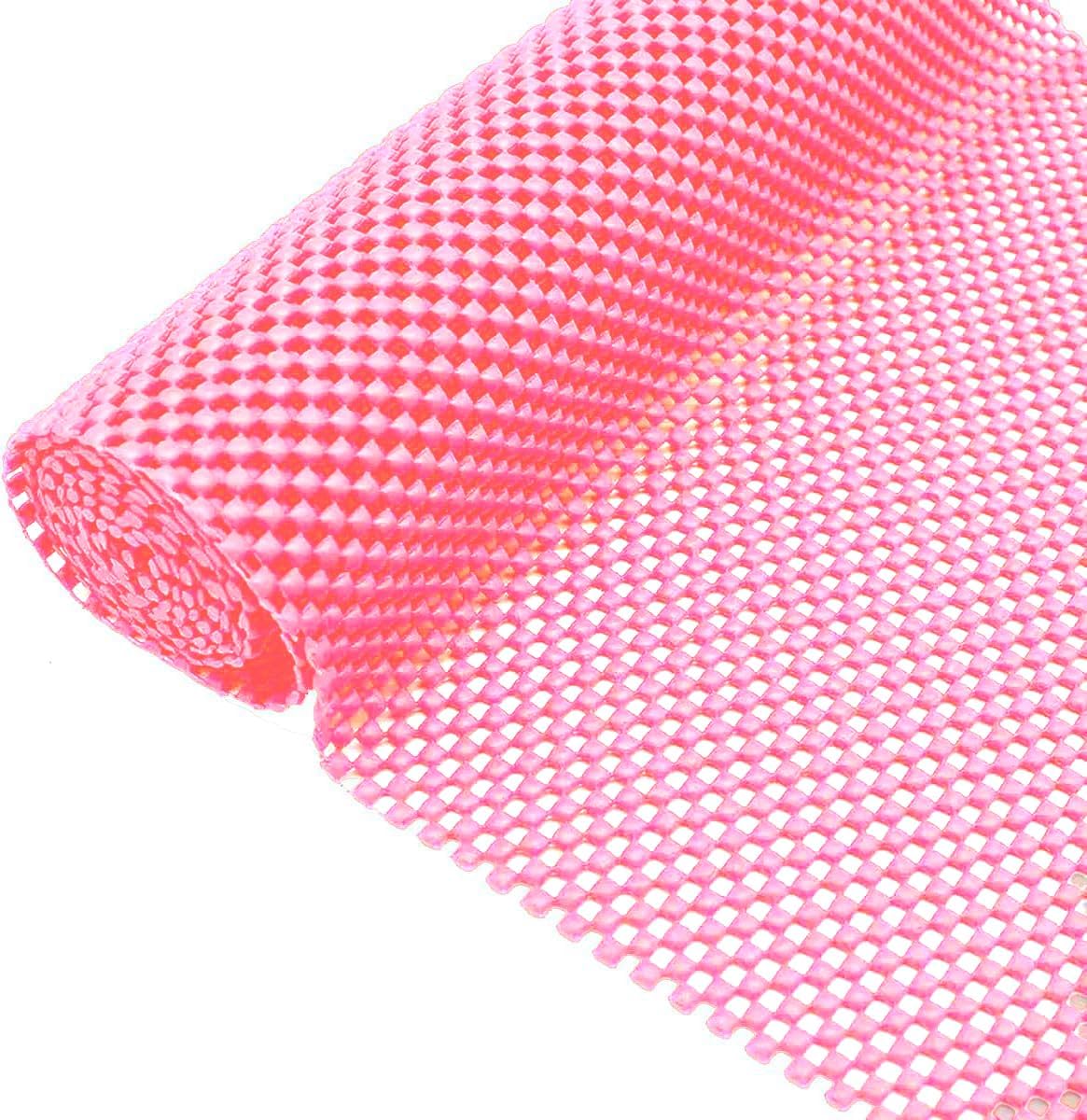 Halı Kaydırmaz Lateks, Kaydırmaz Mat, Halı Ve Kilimler İçin Kaydırmaz Halı Matı (38x92 cm) Farklı Renk Seçenekleriyle (Açık Pembe)