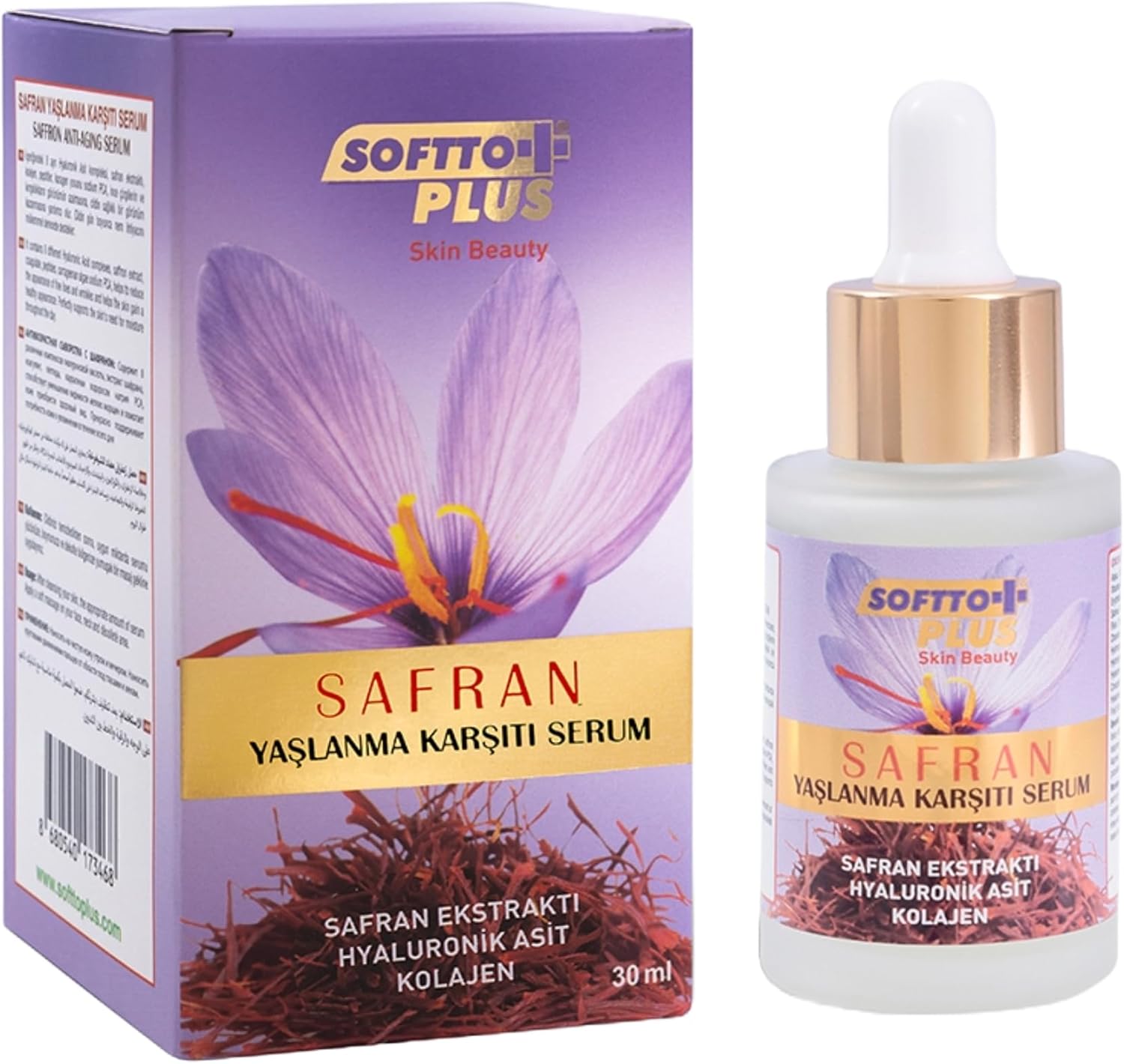 SOFTTO PLUS SAFRAN YAŞLANMA KARŞITI SERUM 30 ML