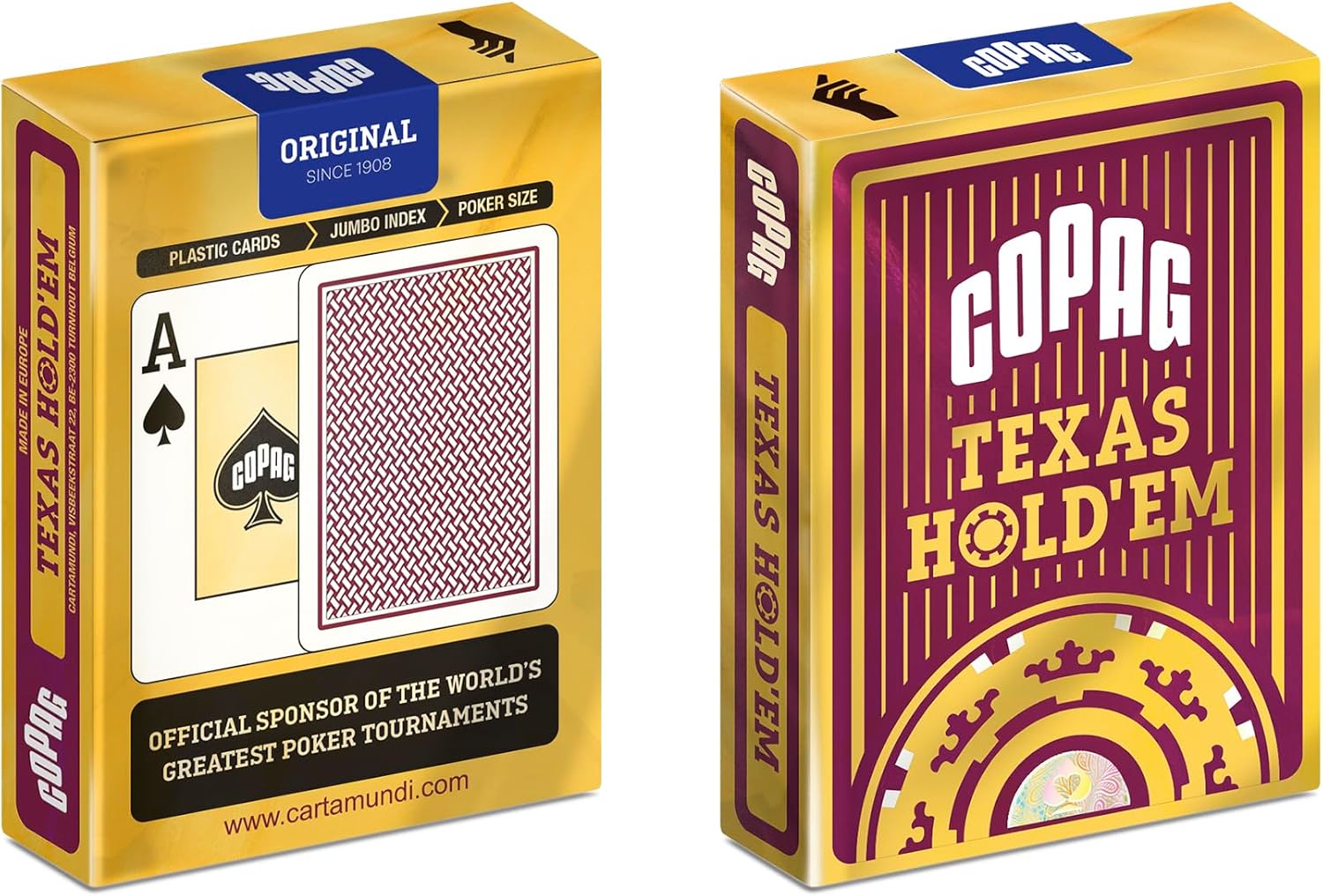 Copag Texas Hold'Em Endeks Oyun Kartları, Siyah