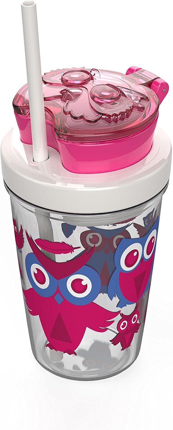 Snack Atiştirmalik Tritan Bardak 350 ml, Pembe