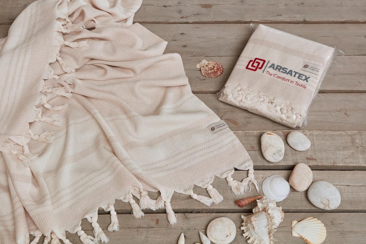 95x190cm%100 Pamuk (Bej)