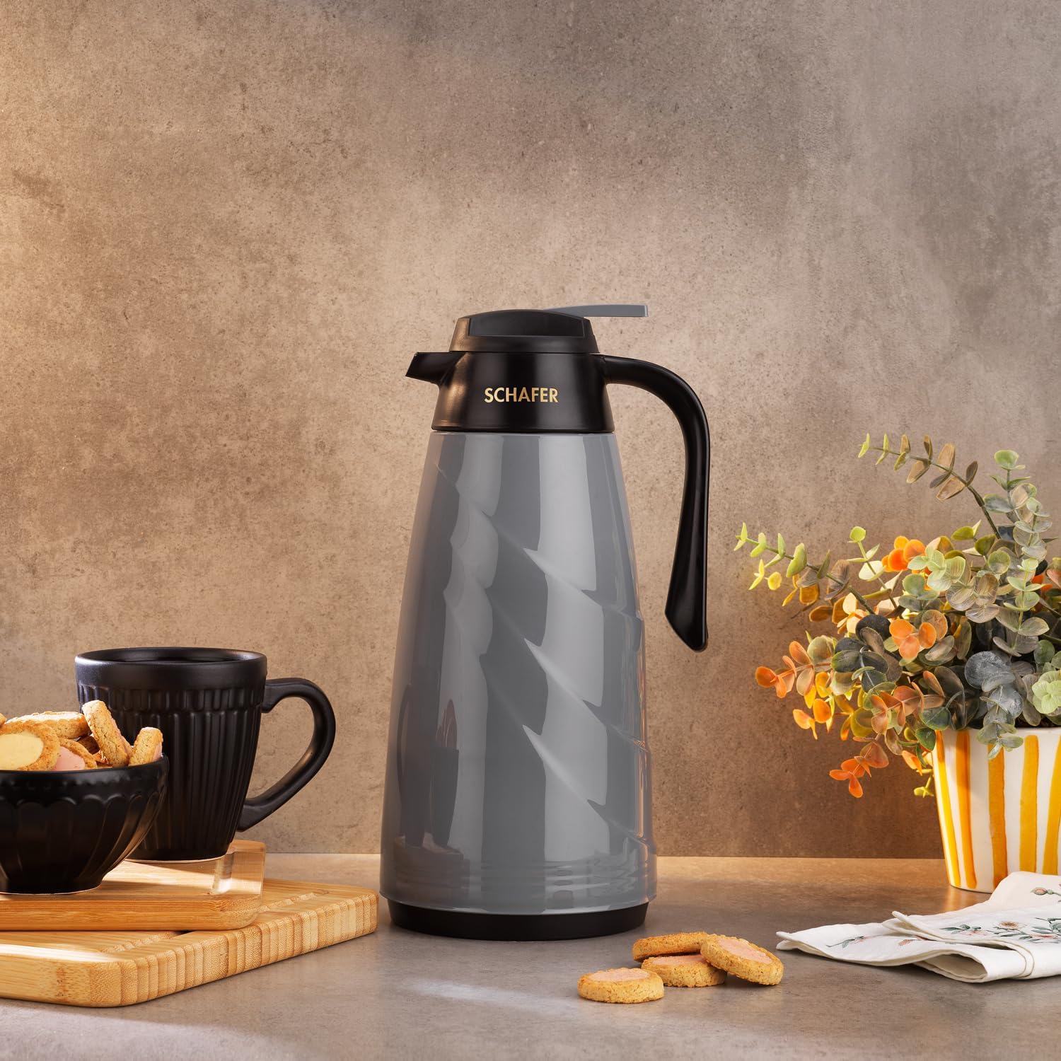 Mimoza 1,5 L Cam Termos-Gri