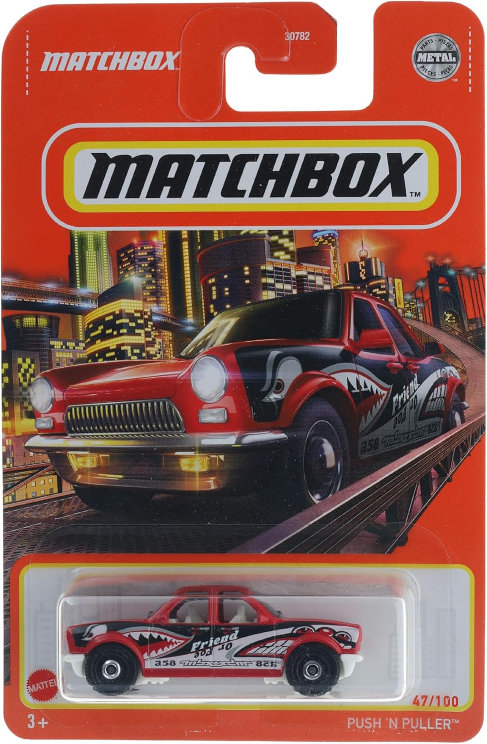 Matchbox - Push 'N Puller - Friend or Foe [kırmızı] kırmızı 47/100 serisi 2022