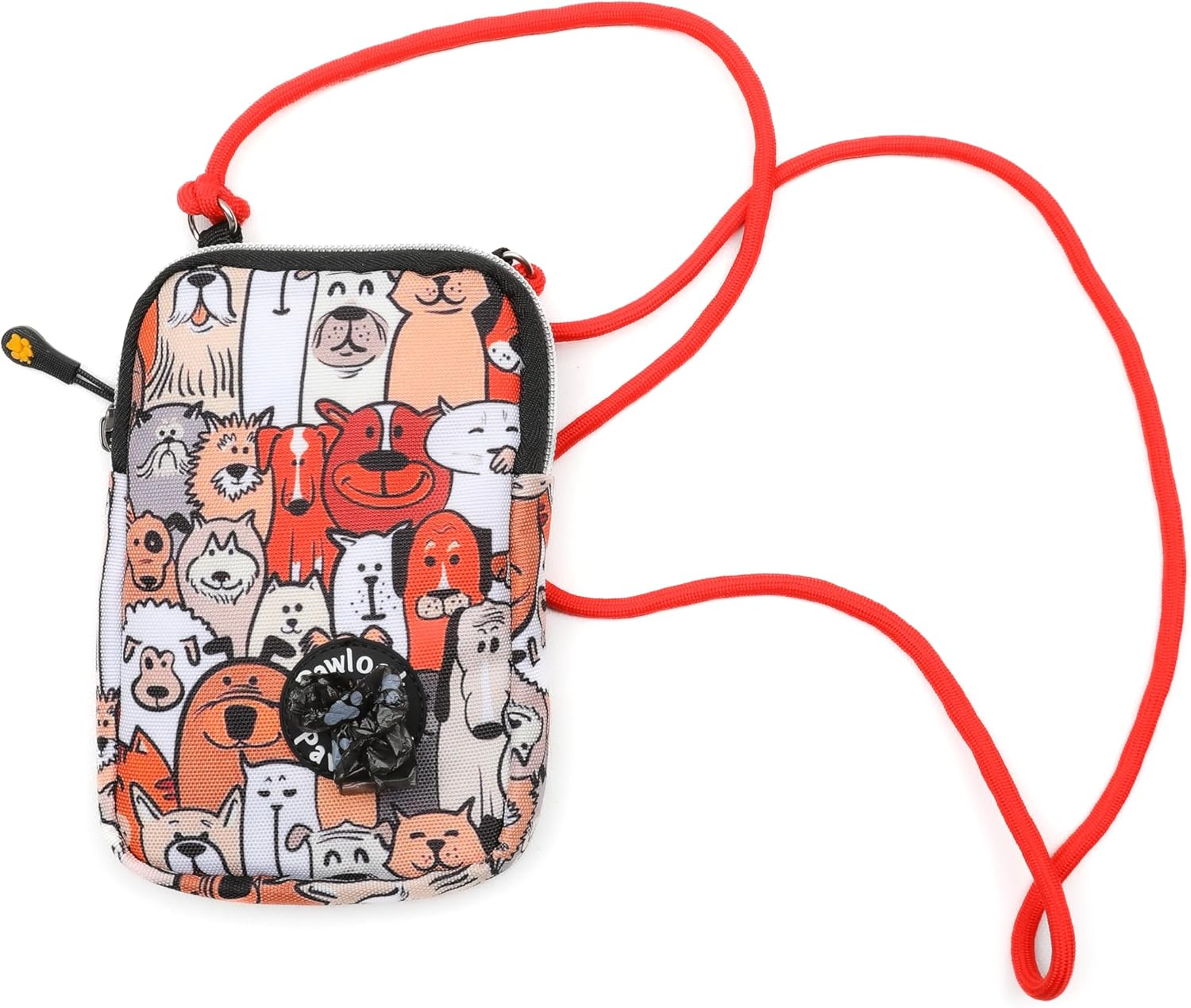 Pawlook Cep Telefonu Çantası –Dışkı Poşeti, Fermuarlı, Gizli Poşet Gözü, Köpek Gezdirme için İdeal,Paws