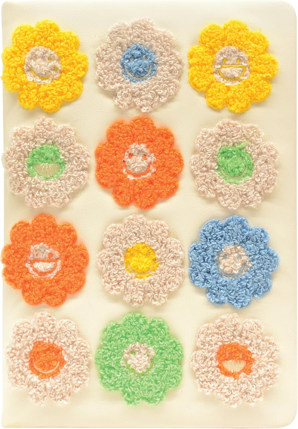 A5 Çiçek Nakışlı Defter Krem 80 Yp Küçük Çiçek