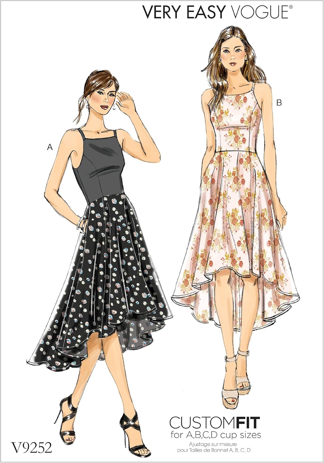 Patterns Kesim örneği elbise, çok renkli, beden 6 – 14