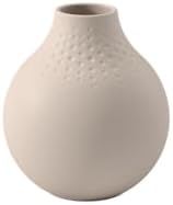 Villeroy & Boch - Manufacture Collier kum, küçük vazo inci, 12 cm, Premium porselen, bej
