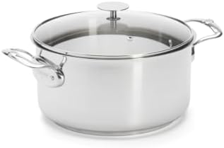 DE BUYER 3427.24 Kızartma Tenceresi Kapaklı, Paslanmaz Çelik, Gümüş, 27,9 X 20,1 X 10,9 cm