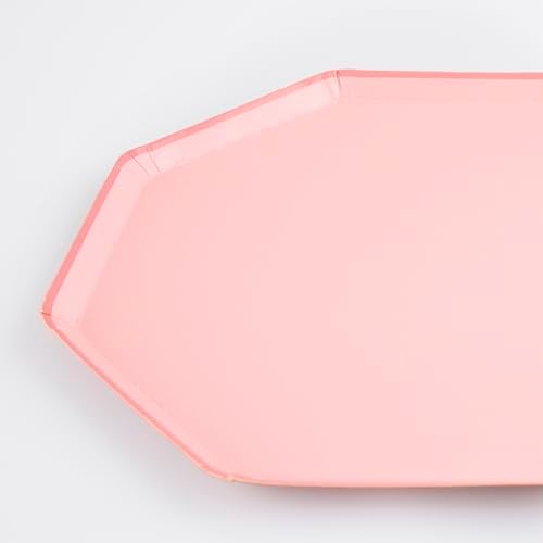 - Candy Pink Plates - Pamuk Şeker Pembesi Tabaklar (M) (x8)