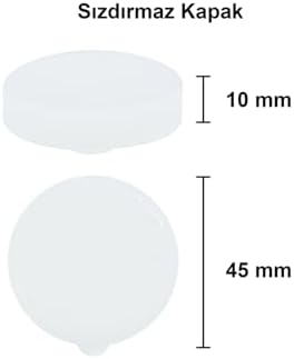 250 ml Şeffaf Süt, Ayran, Limonata, Meşrubat Şişesi 250 Cc Plastik Kapaklı Boş Cam Şişe 2 Adet