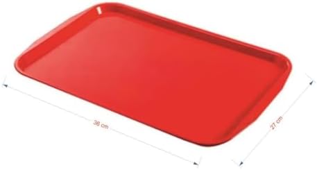 Plastik Servis Tepsisi Kırmızı