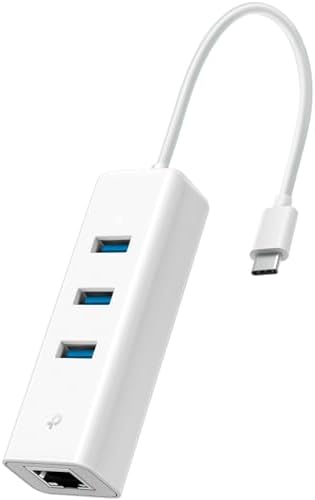 UE330C, USB Type-C den 3 adet Type-A 3.0 Hub ve Gigabit Ethernet Adaptörü