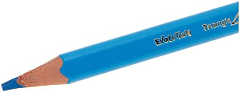 BIC Kids Üçgen Kuru Boya Kalemi, 12'li Kutu, 2 Yaş ve Üzeri Çocuklar için İdeal, Kıymık Oluşturmaz, Çiğnemeye Karşı Dayanıklı