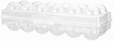 12 li Şeffaf Kapaklı Kilitli Yumurta Saklama Kabı Kutusu Aparatı