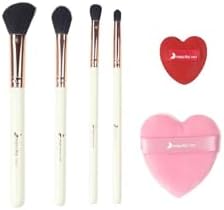 4lü Makyaj Fırçası ve 2li Puf Seti - 163