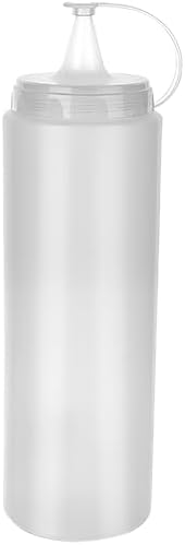 -Şeffaf Kapaklı Sızdırmaz Yağlık Sosluk Şişesi Plastik Yağdanlık 400 ML Desensiz