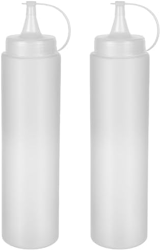 2 Adet Sos Şişesi 700 Ml Plastik Yağlık Sirkelik Ketçap Mayonez Sızdırmaz Sosluk Yağdanlık