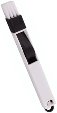 Çok İşlevli Pencere Rayı ve Klavye Temizleme Fırçası – Toz Küreği ile 2'si 1 Arada Mini Temizlik Seti, Oluk, Köşe, Bilgisayar, Pencere Rayı, Klavye Arası Temizliği İçin Pratik Fırça Siyah