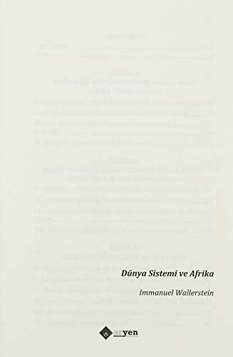 Dünya Sistemi ve Afrika