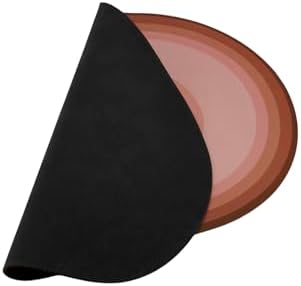 Sihirli Su Emici Banyo ve Çok Amaçlı Kaydırmaz Tabanlı Paspas 58 x 38 cm, Gül Kurusu