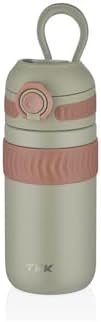 TKK 450ml Rahat İçim Çift Yalıtımlı Paslanmaz Çelik Termos Matara (Yeşil)