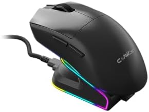 ZYRA 24000 Dpi Pixart PAW 3311 RGB & Ekstra USB Port - Makro Yazılım - PTFE Kaplama Ultra Hafif 45gr Kablosuz Gaming Mouse (2.4Ghz + BT + Type-C)