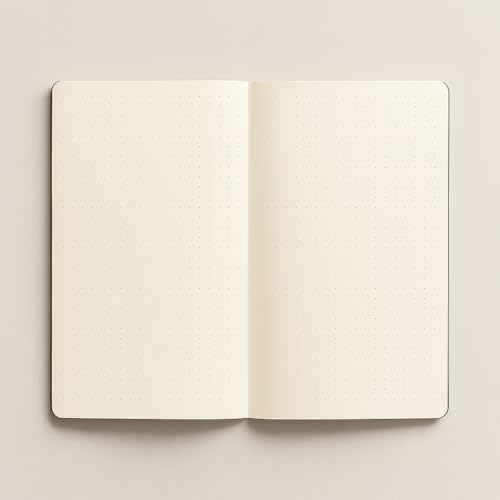 Noktalı Not Defteri – 64 Yaprak, 90 gr Ivory Kağıt, Amerikan Ciltli Not Defteri, Ofis ve Günlük Kullanım İçin İdeal (Bordo, A5 (14,8cm x 21cm))