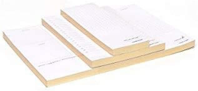 Son Zamanda Not Defteri Seti, Beyaz Yaldızlı Kenarlı, 3 Not Defteri, Her Biri 80 Yaprak