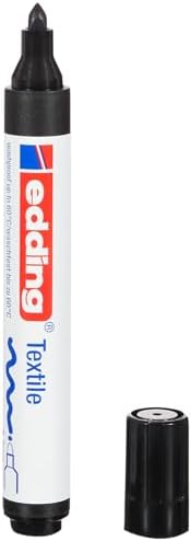 4500 tekstil kalemi - siyah - 1 kalem - 2-3 mm yuvarlak uç