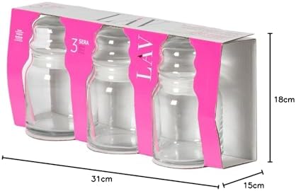 Lav, Sera 3'Lü Kavanoz, Lv-Ser82 Pk0002A, SER82-PK0002A, Şeffaf