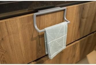 Mutfak Banyo Havlu Askısı-Gri M-B30-07