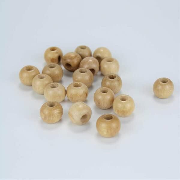 - Delikli Ahşap Boncuk 17 mm 10 Adet
