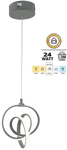 Modern LED Sarkıt Avize – 23x80 cm Ayarlanabilir Gövdeli, 24W 6500K Beyaz Işık, Power LED Teknolojili, Siyah Gövdeli Şık Aydınlatma Armatürü Salon ve Mutfak