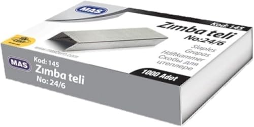 Zımba Makinesi Ve 4000 Tane Tel Ofis Zımba Makinesi Tel Bükmez Paslanmaz Avantajlı Set No-758