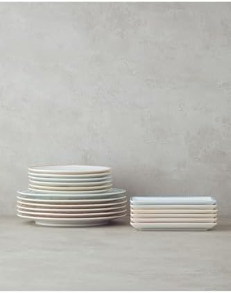 Calypso Porselen Kahvaltı Ve Sunum Seti 18 Parça 6 Kişilik Renkli