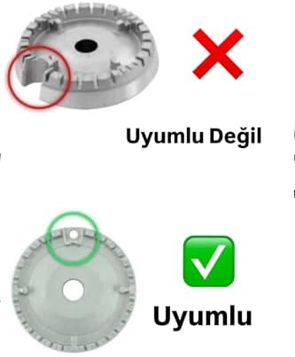 COOK-LAB Büyük Uyumlu 8 Parça Fırın Ocak Bek Takımı (Profilo- Uyumsuz)