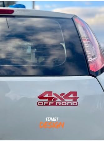 4X4 Off Road JDM Araba Motosiklet Cam Etiket 18x5 CM