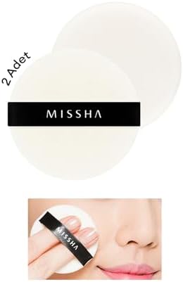 MISSHA Pudra Uygulaması İçin Makyaj Süngeri (Yuvarlak) Compressed Flocking Puff 2 Adet