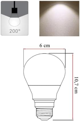8.5W 63W 860lm Led Ampul 4000K - Gün Işığı E27 Led Lambası