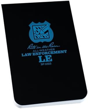 In The Rain -" Yağmur Tüm Hava Emniyet Notebook içinde, 3.25" x 5 "Siyah Kapak, Hukuki Desen (1023 sayılı)")