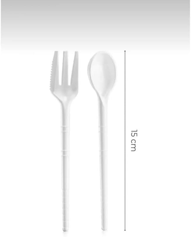 1260 ml 3 Katlı 6 Bölmeli BPA'sız PP Plastik Sefer Taşıma ve Beslenme Çantası, Kilitli Bento Lunch Box, Mikrodalgaya Uygun, Çatal ve Kaşık Dahil (Krem)