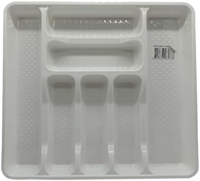 Sev Plastik 39x42,5x5 CM Çekmece İçi Boy 7 Gözlü Kaşıklık Beyaz