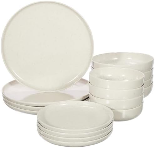 Porselen 16 Parça 4 Kişilik Yemek Takımı Krem