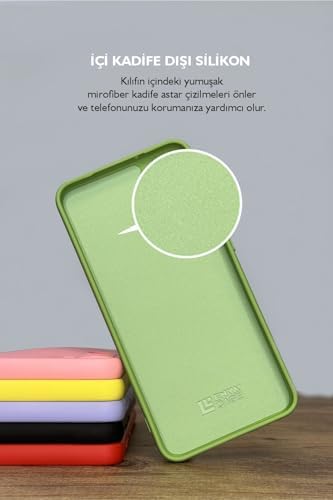 - 15 Plus Telefon Kılıfı – Not Kedi Desenli Şeffaf, Esnek Silikon Koruma - Yeşil