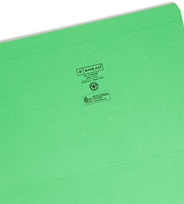 1/3 Kesim Dosya Klasörü, Güçlendirilmiş Tab, Legal Boyut, Yeşil, Karton Malzeme