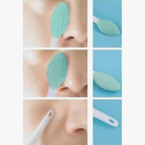 2 Adet Dudak Burun Fırçası Peeling Etkili Gözenek Siyah Nokta Temizleyici Akne Giderici Çift Fırça