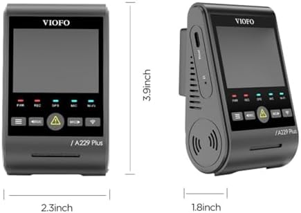 A229 Plus 2K HDR Starvis 2 Sensörlü Wi-Fi GPS'li Araç Kamerası